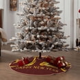 thumbnail image 4 of Balery 2025 New Year 4 Printed Christmas Tree Skirt , Merry Christmas Party Christmas Tree Decoration,Adjustable Tree Skirt-30", 4 of 6