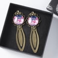 thumbnail image 3 of Starry Flamingos Set of Vintage Copper-Colored Lace Bookmarks - Stainless Steel Book Markers for Readers and Book Lovers, 3 of 5