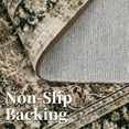 thumbnail image 6 of HOMERRY Floral Print Non Slip Area Rug 9' x 12' for Living Room Washable Indoor Carpet, Brown, 6 of 6