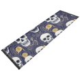 thumbnail image 6 of Ryvnso Skull Swirl Line Bedroom Runner Rug 2'x6' Hallway Area Carpet Non Slip Entryway Mat with Tassels, 6 of 8