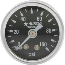 Allstar Performance ALL80216, 1.5In Gauge 0-100 Psi Dry Type Performance