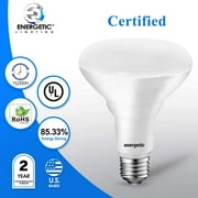 ENERGETIC [Energy Star] Dimmable Indoor LED Flood Light Bulbs BR30, 65W Equivalent, CRI 80, Daylight 5000K, UL Listed, 6 Pack
