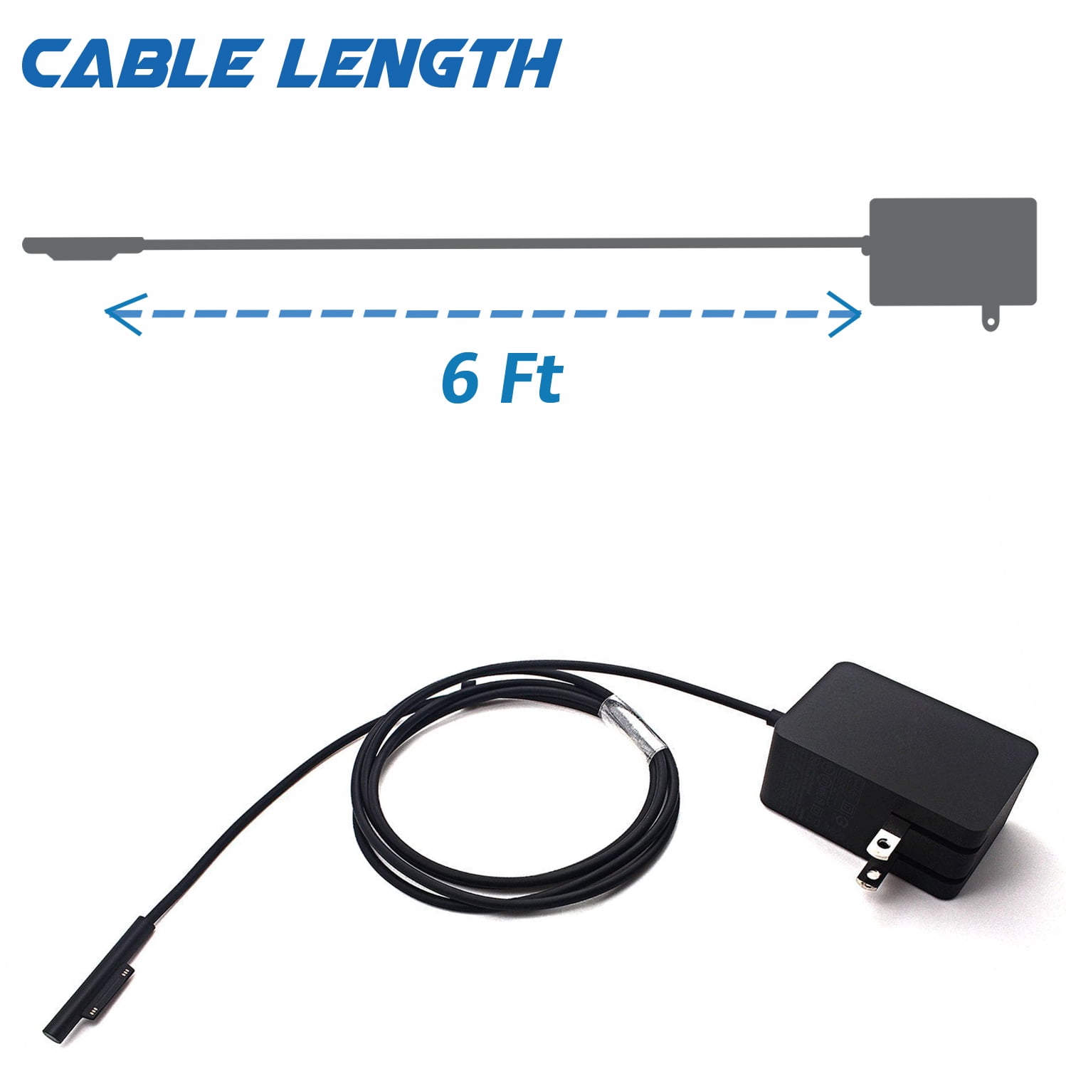 Caricabatterie Lite-am 24W Per Microsoft Surface Pro 4 – 15V 1.6A Con Cavo UK Incluso - Foto 5