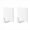 D White, variant on Two-Pack ic Hooks with Strong Adhesion for Refrigerator Side Storage, Powerful Hooks for Kitchen Organization, Versatile ic Hangers for Various Metal Surfaces with Gift Potential