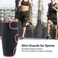 thumbnail image 3 of 1Pc Soccer Sports Shin Guard for Women Men Elastic Adjustable Compression Shin Sleeve Impact Resistant Anti Collision Calf Gear for Football Baseball Boxing Cycling Black & Pink, 3 of 5