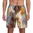 thumbnail image 2 of Goofa Rainbow English Cocker Spaniel Printed Men's Swim Trunks Board Shorts Quick Dry Mens Swimming Trunks with Compression Liner,Breathable Fit Hawaii Beach Shorts-Medium, 2 of 9