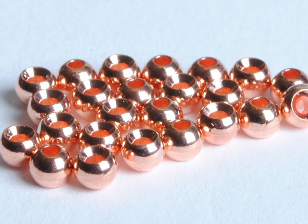100 Fly Tying Tungsten Beads Copper  size 3//32   FREE SHIPPING