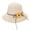 Beige, variant on Sun Hats for Women Wide Brim Straw Hat Beach Protection Hat Summer Bowknot Lace-up Flower Rope Decoration Cap
