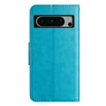 thumbnail image 5 of TECH CIRCLE for Google Pixel 8 Wallet Case,Butterfly Embossed Pattern PU Leather Luxury Anti-Scratch Kickstand Full Phone Cover with 3 Card Cash Slots & Strap,for Google Pixel 8 6.2" 2023, Blue, 5 of 9