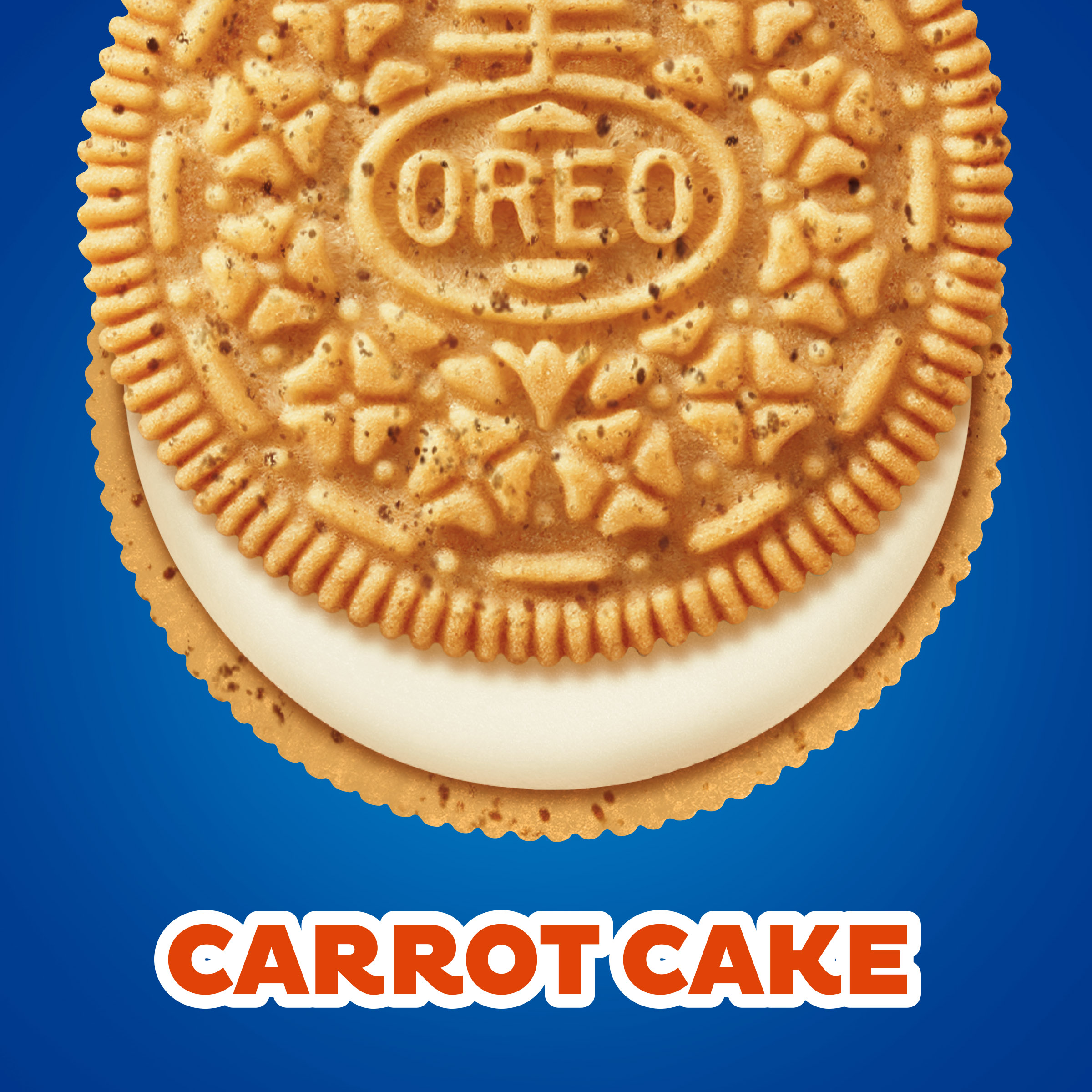 OREO Carrot Cake Cream Cheese Flavored Creme Sandwich Cookies, Family Size, 17 oz