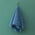 thumbnail image 4 of Hiroekza Super Absorbent Velvet Hair & Hand Towels for Adults - Extra Large, Soft, Quick-Dry with Stylish Stripes Bath Towels Blue, 4 of 7