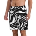 thumbnail image 2 of Pofeuu Leopard And Zebra 2 Prin Men's Swim Trunks Quick Dry Bathing Suit Swimming Board Shorts Mesh Lining Beach Swimwear-X-Large, 2 of 6