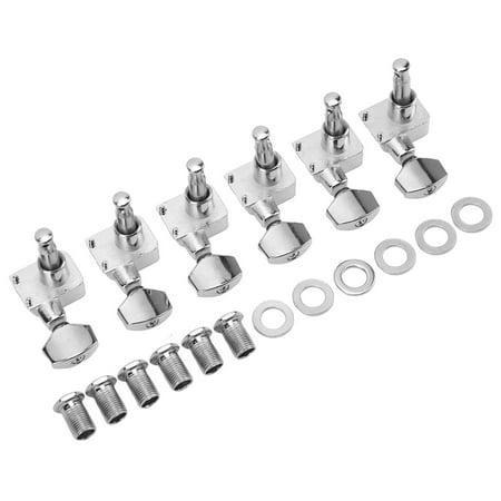 Lot De Tuners Basse Électrique Ouverts – Boutons Fleur Métal Pour 4 Cordes Droit/Gauche, Précision & Style