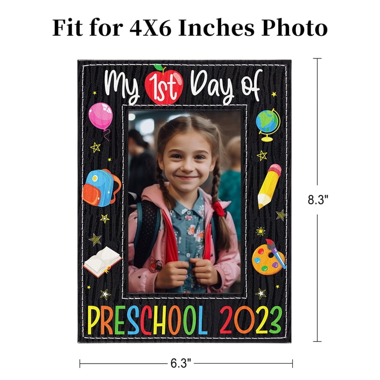 First Day At School Frame, 1st Day At Preschool, Kindergarten Playgroup Nursery Frame Gift, School Photo Frame, School Keepsake, 1st Photo