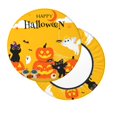 thumbnail image 2 of Balery Happy Halloween1 Fundas de asiento para taburete de bar redondo de tela de terciopelo ajustables que protegen de arañazos y manchas para sillas de 14 a 17 pulgadas.-14 inch, 2 of 7