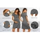 thumbnail image 4 of Joefnel Mujer 3 en 1 Algodón Lactancia/Parto/Parto/Maternidad Camisón Media Manga Lactancia Vestido de Dormir Bata de Hospital Ropa de Dormir con Botones, 4 of 5