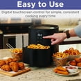thumbnail image 4 of Magnavox 2.64Qt/2.5L 1,000-Watt Air Fryer with Touchscreen Controls, Rapid Air Technology, Non-Stick Coating, 8 Functions, Black, 4 of 18