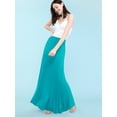 thumbnail image 5 of Made by Johnny Women's Lightweight Floor Length Maxi Skirt XXXL JADE, 5 of 6