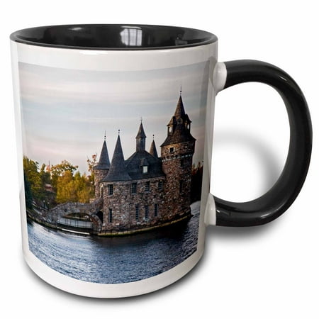 

3dRose Boldt Castle St Lawrence River New York - US33 JRE0039 - Joe Restuccia III Two Tone Black Mug 11oz