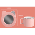 thumbnail image 4 of Taza de aislamiento térmico portátil blanca Taza de aislamiento térmico para el hogar 16w Diseño de tiempo eléctrico Taza de aislamiento térmico con calefacción eléctrica Leche Té Café Ester, 4 of 5