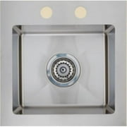 American Imaginations AI-34635 15 in. Stainless Steel Laundry Sink with 1 Bowl & 18 Gauge, Stainless Steel