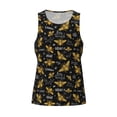 thumbnail image 4 of Gaeub Hohey Bee Golden Embroidery Men's Athletic Tank Top, Workout Sleeveless Shirts, Running Tank Tops for Gym, Running, Training - 3X-Large, 4 of 9