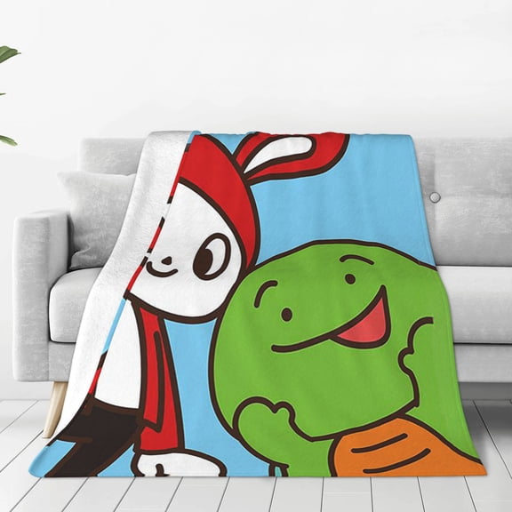 JJ Mikey Maizen Soft Micro Fleece Blanket Throw Lightweight Flannel Blankets for Bed Couch Sofa