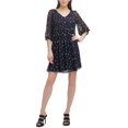 thumbnail image 1 of Dkny Robe Plissée Brodée pour Femmes, Minuit/8, 1 of 4
