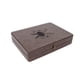 thumbnail image 3 of Caja organizadora de tijeras de corte de pelo, tijeras de salón de cuero PU, caja de almacenamiento de tijeras, soporte para tijeras de salón, aspecto llamativo, 3 of 8