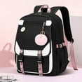 thumbnail image 3 of Backpack High School Bag College Backpacks Anti Theft Travel Back Pack Large Bookbags for Teens Women Students /Black White, 3 of 7
