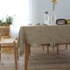 thumbnail image 5 of Mantel rectangular JAMW 150 x 150 cm efecto lino resistente al agua gris pardo, 5 of 5