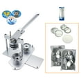 thumbnail image 1 of ChiButtons Button Maker Kit 58mm (2 1/4") Badge Press Machine-B400 + 58mm Round Die Moulds + 100 set Button Components + Adjustable Circle Cutter (Silver-New), 1 of 7