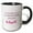 Black/White, variant on 3drose, Simple Retirement Greeting Text, 11oz Magic Transforming Mug