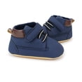 thumbnail image 5 of Biekopu Baby Boy Shoes, Soft Sole Non-slip PU Leather First Walking Shoes Flats Indoor Outdoor Toddler Shoes, 5 of 8