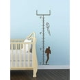 thumbnail image 3 of Football Player Growth Chart Vinyl Decals Boy Wall Stickers Art, 11x42-Inch Chocolate Brown, 3 of 6