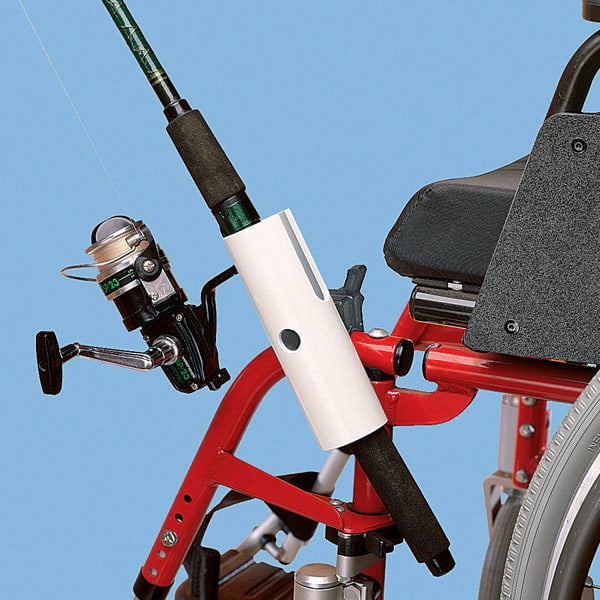 "Fishing Pole Holder for Wheelchairs"