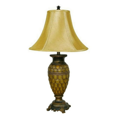- ORE International Classic Table Lamp, Honey