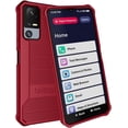 thumbnail image 2 of BELTRON Jitterbug Smart 4 Phone Case, Slim Industrial Strength Protective Grip Case with Reinforced Technology for TCL 40XL / Lively Jitterbug Smart4 Red, 2 of 9