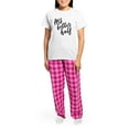 thumbnail image 4 of CafePress - His Better Half Women's Light Pajamas - Women's Short Sleeve Print T-Shirt and Pants Light Cotton Pajama Set, 4 of 7