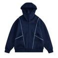 thumbnail image 1 of Chandail à Capuche Mode Urbaine Lourd pour Hommes pour Automne Hiver, Mode Décontractée Confortable, Chandail Chaud avec Design Classique, 1 of 5