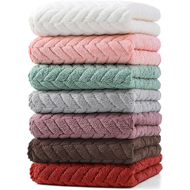 Toallas de Baño,Súper Grande Juego de Toallas de Baño de 7 Piezas,100%,Absorbente y de Secado Rápido Suaves,Adecuado para Hotel,hogar,Gimnasio