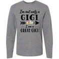 thumbnail image 3 of Inktastic I'm Not Only a Gigi I'm a Great Gigi with Flowers Long Sleeve T-Shirt, 3 of 5