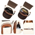 thumbnail image 7 of ALTOSY Fashion Leather Backpack Purse for Women Shoulder Bag with Flap S85 Beige/Brown, 7 of 7