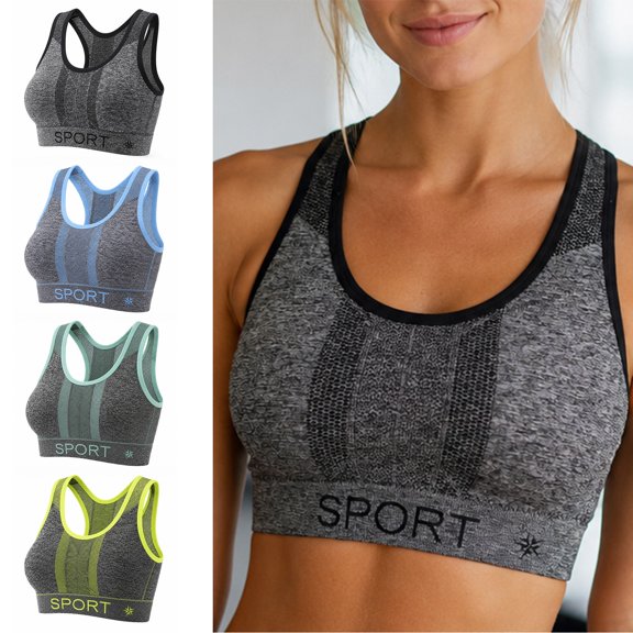 Wireless and Seamless Bra for Women JIANLAI Comfort Padded Activewear Top, Moisture Wicking Training Bra for Running Yoga Fitness, Multiple Color Options