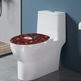 thumbnail image 3 of SEANATIVE Christmas Elongated Toilet Lid Cover Snowman Snowflake Toilet Seat Cover for Bathroom Soft and Comfortable Toilet Cover Fits for Most Elongated Oval Toilet, 3 of 6