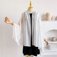 thumbnail image 4 of Women Chiffon Shawls and Wraps for Evening Dresses, Floral Sheer Cape Poncho Cover Up Beach Silk Scarf Elegant Wedding Party Stole, 4 of 5