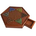 thumbnail image 2 of Damas chinas de madera con cajones | Juego de tablero de madera natural de 12.7 pulgadas | ALANGDUO ALANGDUO, 2 of 2