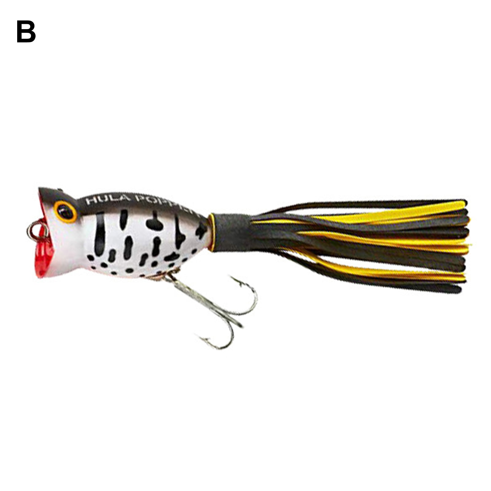 Rubber Fishing Lures On A Large Barbed Jig Hook With Copy Space