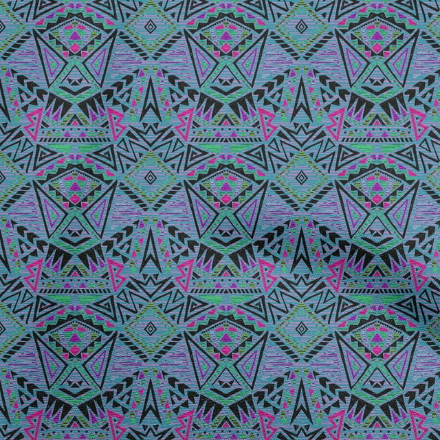 oneOone Georgette Viscose Bluish Violet Fabric African Craft Projects Decor Fabric Printed By The Yard 42 Inch Wide