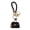 Black, variant on Mini Dumpling Coin Purse Keychain with Security Snap Detachable Wrist Strap Faux Leather Waterproof Compact Bag Key Holder